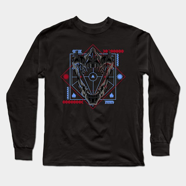 skull tattoo Long Sleeve T-Shirt by SHINIGAMII